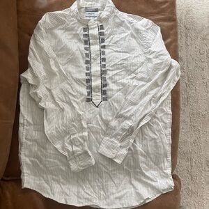 White & black Striped Shirt